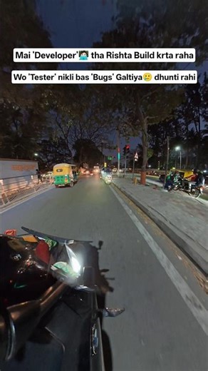 Developer Vs Tester 👀 #tester #developer #bmw #rider #rahulraj310rr #viral #trending #bikersride