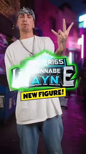 From the Real Rigs Series it's WANNABE WAYNE. Includes 11 detachable hand signs to throw up, wack bars and 40 points of posing power. | Coy Cooter