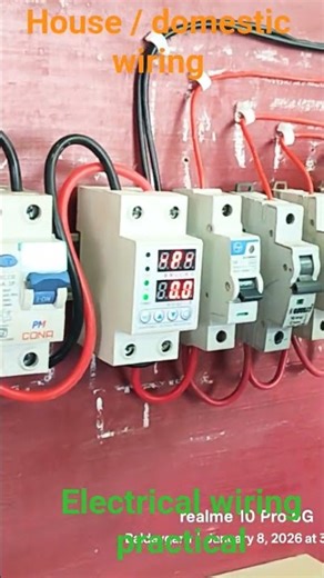 ENERGY METER/FUSE/ISOLATOR/RCCB/RILEY/MCB KESE LAGAYE NEW ELECTRICAL HOUSE WIRING PRACTICAL#shorts