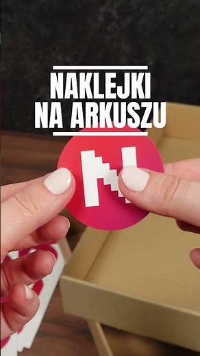 Naklejki papierowe na arkuszu z mocnym klejem 💪