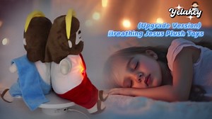 15" Soothing Jesus Plush Toys that Breathes, Light up Plush of God | Breathing & Light & Music & Volume Control Jesus Doll, Peluche de jesus que respira, Kid’s Christmas Easter Gifts