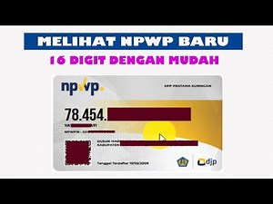 Easy Way to Find Out 16-Digit NPWP