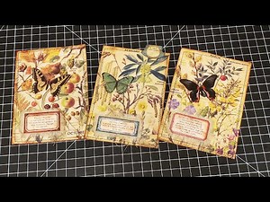 How to Make Quick and Easy Journal Cards from a Nature Book for your JUNK JOURNALS Art Botanical