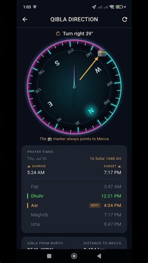 Compass Plus App: Find Qibla/Kaaba Direction Instantly + Accurate Prayer Times