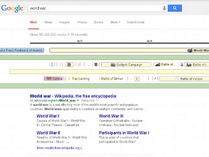 Google teste des frises chronologiques dans Search