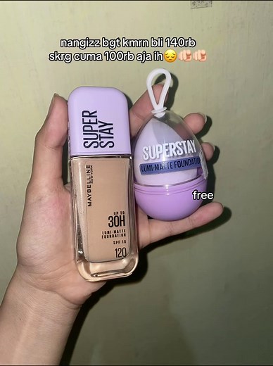 complexion ter gacorrr💜💜 #maybelline #foundation #makeup #makeuptutorial #makeuphacks #racuntiktok #fyp