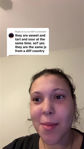 Replying to @𝔰𝔱𝔞𝔯𝔟𝔬𝔦107 they’re DEFINITELY DIFFERENT (i also greatly dislike sweetarts)