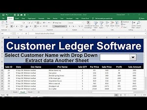 customer ledger account format in excel