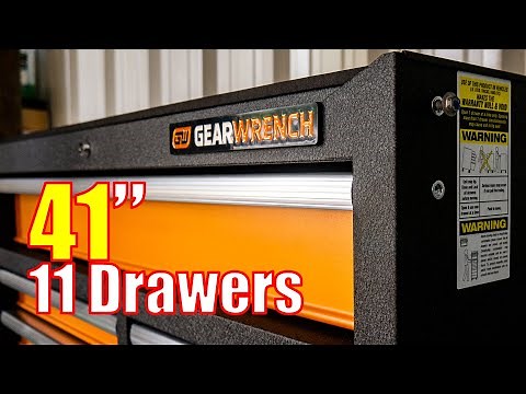 GEARWRENCH 41-inch GSX Series 11 drawer Tool Box Cabinet Review [83245]
