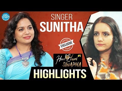 Singer Sunitha Exclusive Interview - Highlights || Heart To Heart With Swapna