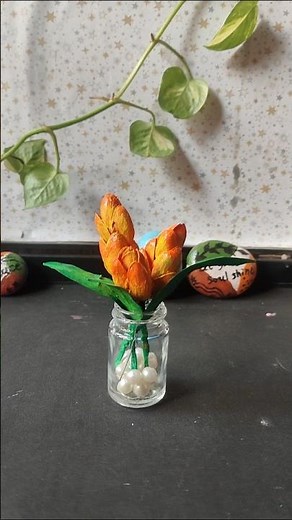 DIY Pista Shell Flower 🌸 | Mini Bottle Flower Decoration #diy #viralshorts