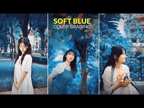 Cinematic Soft Blue Color Grading | Photoshop Tutorial