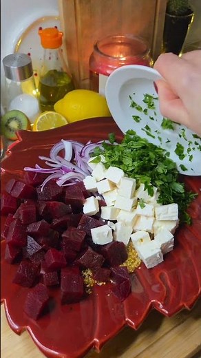 Betteraves Gourmandes : La Salade la Plus Stylée du Moment#food #shorts #reels