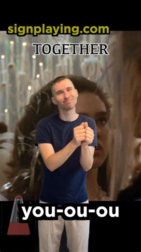 Another Halloween classic! Enjoy this ASL translation of a scene in the 1986 film “Labyrinth”. Here, Jareth the Goblin King sings “As the World Falls Down”. ASL gloss is in the comment section. The video shows a metronome on the lower left corner to help you count the number of beats assigned to each sign. This translation method involves reading the sheet music first, then counting the number of beats assigned to each English word in order to determine the duration of each sign. Sometimes, one 