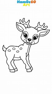 13K views · 354 reactions | Tutorial para aprender a dibujar un ciervo ✍ Drawing for kids easy step by step - Easy and simple drawing ideas for beginners #drawing #deer #ciervo #cartoon #sketch #dibujo #aprender #howtodraw #learntodraw #viral #reelsviral #videoviral | Hamdego Art | Facebook