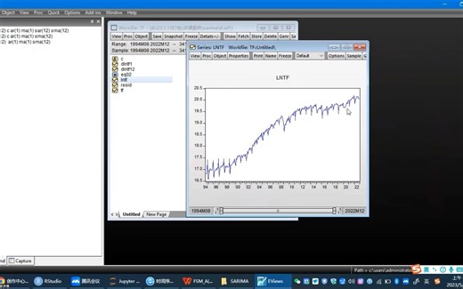 十分钟学会【Eviews】季节性ARIMA建模及预测过程，超级详细