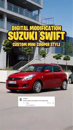 digital modification suzuki swift custom mini cooper style 🚗🤯🔥 #modification #satisfying #shorts