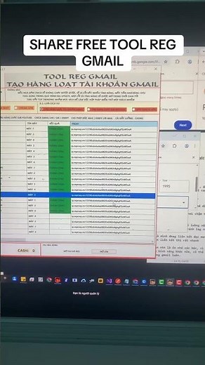 Share free tool reg gmail miễn phí #regclone #autogmail #reggmail