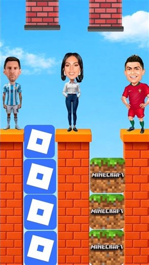 dance battle Cristiano Ronaldo minecraft Vs Leonel Messi Roblox 🔥|#shorts #soccer #viral