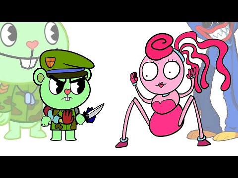 Flippy vs Mommy Long Legs | Poppy Playtime Chapter 2 VS Happy Tree Friends