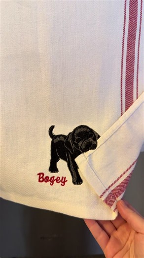 Black lab with custom name embroidery 🖤 #dogmom #labradorretriever #labsoftiktok #labsoftiktok🐾 #homedecorideas