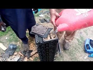 Engine head crack check with calcium carbide