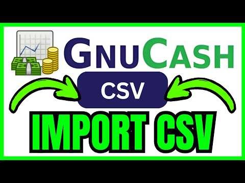 How To IMPORT CSV Into GnuCash (QUICK & EASY) 2026
