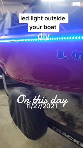 boat led lights #onthisday #fishing #ledlights #bassboat#boat#trackerboat#24_7boats
