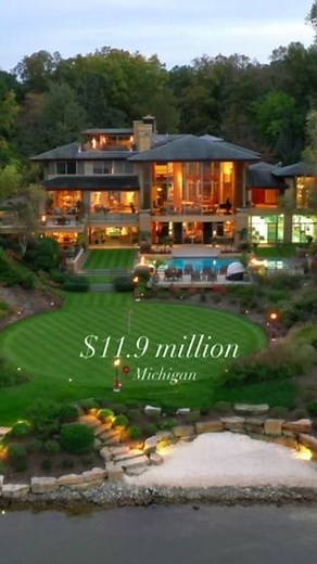 792K views · 1.5K reactions | Check out this stunning home on Cass Lake designed by @desrosiersarchitects! With a grand foyer, amazing kitchen, and both indoor and outdoor pools, this place has it all. Enjoy the home theater, spacious living areas, and beautiful finishes throughout. Follow to see more of this house! Agent: @thebarkersrealestate #luxuryhomes #luxuryrealestate #michiganrealestate #coolhomes #mansions #architecture | WayUp Media | Facebook