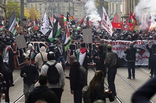 De nombreuses zones d'ombre subsistent autour de la manifestation pro-Gaza à Berne | RTS