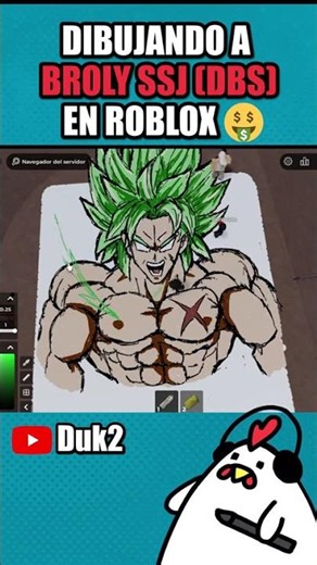 Dibujando a Broly SSJ(DBS) en roblox con Spray Paint #robloxdibujos #spraypaint #roblox