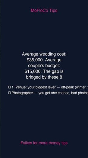 How to Plan a Wedding on a Budget #Shorts #MoneyTips #BudgetTips