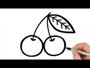 How to Draw a Cherry | Super Easy Step-by-Step Tutorial!