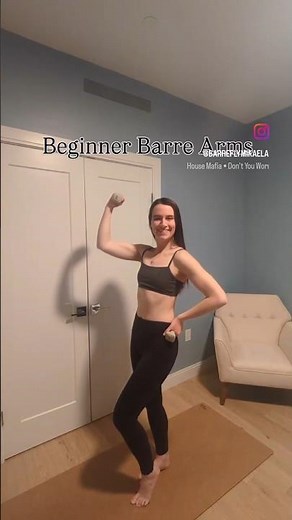 Beginner Barre Arms 🔥 #barre #armsworkout