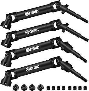 OGRC Front and Rear CVD U-Joint Steel Driveshaft for Traxxas Slash/Stampede/Hoss/Rustler VXL 4X4 Platinum Ultimate Update Parts 1/10 RC Truck Upgrades Parts Replace #6851#6852