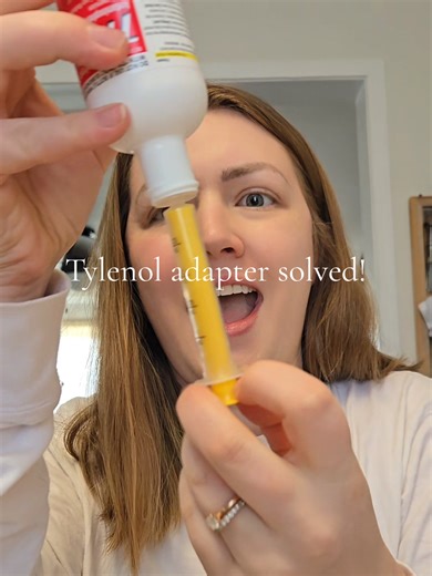 Does it work?! Following up on my viral Tylenol syringe video 👀 I was gifted replacement stoppers from @influenster and tried one — here’s how it worked! #fluseason #momhacks #sickkids