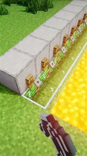 minecraft: a piston bridge in minecraft!!!😱😱#minecraft #shorts