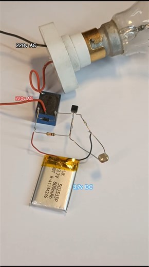 Automatic Light ON/OFF using LDR ⚡ | AC Bulb Sensor Circuit 😱 #Shorts