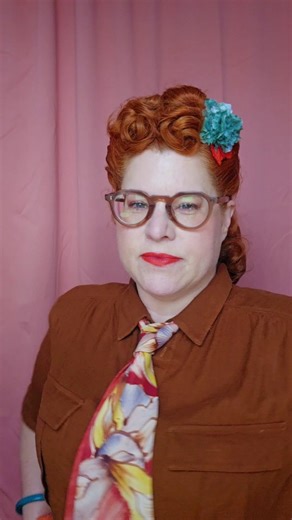 1.1K views · 482 reactions | Did my hair, put some make up on, put a nice dress on and my favourite 40s tie from @froggywentcourting It's been a while and it felt good. #Pinupcurl #vintagehair #40shair #40stie #40sstyle #gettingdressedupisselfcare | Pin Up Curl - Bridal & Vintage Hairstyling, vintage style accessories | Facebook