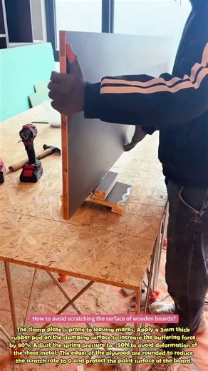 Spring automatic clamping clamp plate #practical #clever #wonder #diy