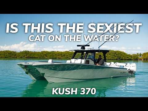 The Ultimate Custom Cat? Kush 370 Catamaran Tour & Rough Water Test!
