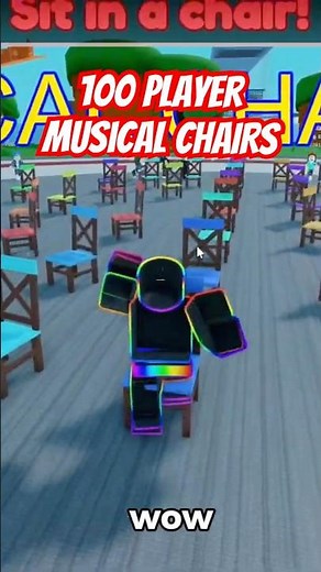 100 PLAYER Musical Chairs Game in Roblox