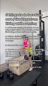 Running on sore and tired legs? Avoiding lifting even thought you know it’s good for you because of