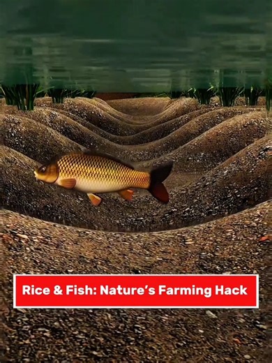 Rice Farming With Fish 🐟🌾 Description: Discover how Crucian Fish help control weeds and pests while improving Soil Aeration and acting as Organic Fertilizer. This traditional Rice-Fish Symbiosis saves effort and produces both Rice and Fish. SEO: Rice Fish Farming, Crucian Fish, Rice-Fish Symbiosis, Organic Farming Tags: Rice Farming, Fish Farming, Agriculture, Organic Farming, Farming Technology #RiceFarming #FishFarming #Agriculture #OrganicFarming #Farming