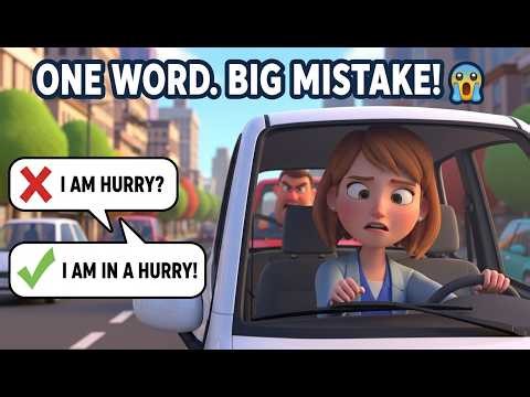 She Said I Am Hurry… And Everyone Noticed 😳 Easy English Story