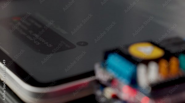 Oxygen level, Notification text message on the tablet screen from the microcontroller connected to the Internet, Internet of Things (IoT).