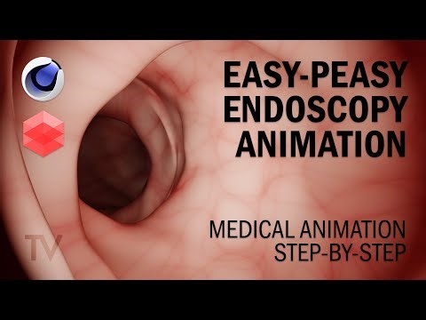 Make an Endoscopy Animation in Cinema 4D with MoGraph and Redshift Matrix Scatter