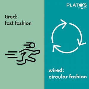 Fast fashion is TIRED. Get with the program and shop sustainably at Plato's Closet ♻️ We have gently-used clothes, shoes and accessories from your favorite brands at up to 70% off retail prices! . . . #platoscloset #fastfashion #sustainablefashion #circularfashion #shoplocal #shoponline #gentlyused | Plato's Closet - East Lansing, MI | Facebook