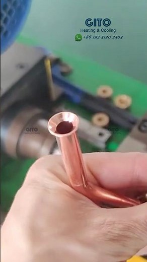 AC Copper Pipe Flaring, Tube End Forming Machine #hvac