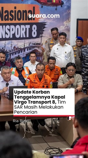 Basarnas mengerahkan 15 armada laut dan udara untuk mencari korban Kapal Virgo Transport 8 yang mengalami kecelakaan di perairan Laut Jawa, Minggu (13/9/2026). Armada tersebut terdiri dari 11 kapal, satu helikopter, dan tiga pesawat untuk memperluas area pencarian korban yang masih belum ditemukan. Kepala Basarnas Mohammad Syafii mengatakan, hingga Minggu, tim SAR gabungan telah mengevakuasi 113 orang. Sebanyak 107 orang dinyatakan selamat, enam orang meninggal dunia, sementara 130 orang lainnya